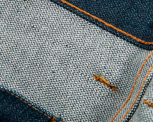 Джинсы из broken twill денима